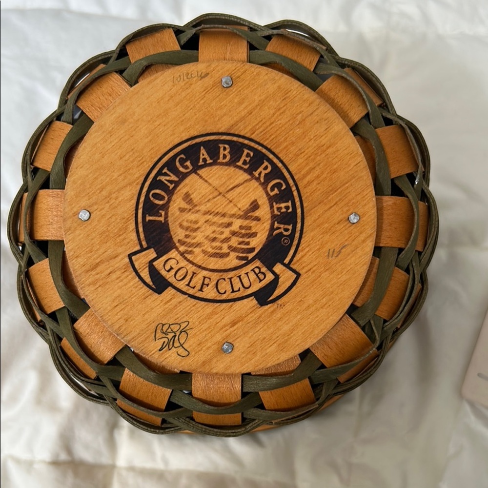 Longaberger 2000 Golf Club Basket, NEW, includes medallion in package - Picture 3 of 6